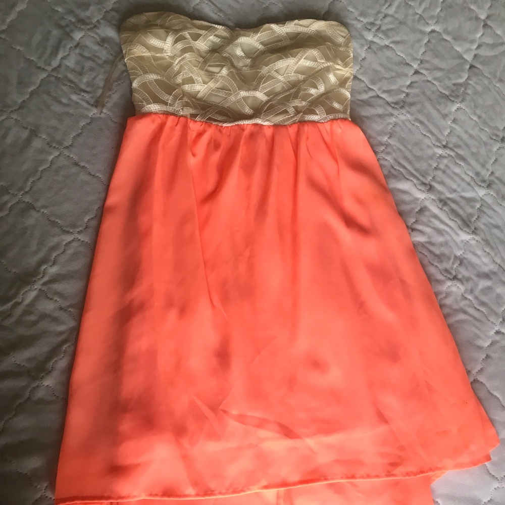 Neon Strapless Dress
